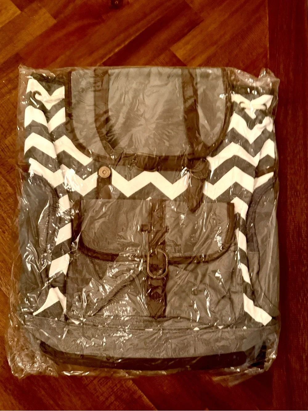 K-cliffs Unisex Canvas Laptop/Bookbag Canvas Backpack in Dark Gray and White NWT